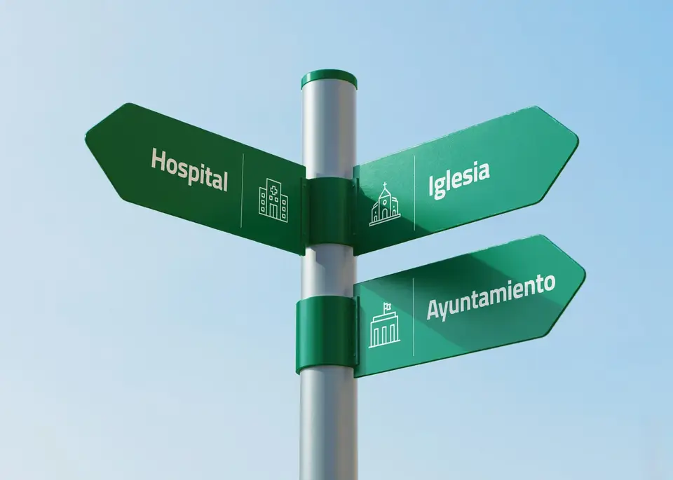 Señalética urbana de Fuensalida
